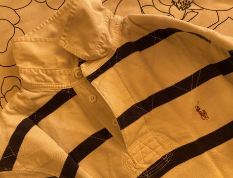Bavlnené pásikové tričko polo ralph lauren v. m, ralph lauren,m