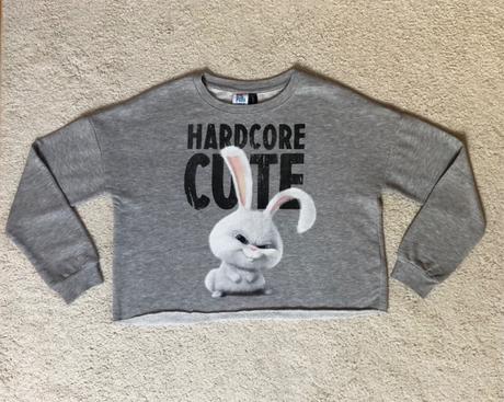 Crop mikina - tajny zivot maznacikov - super stav, new yorker,xs