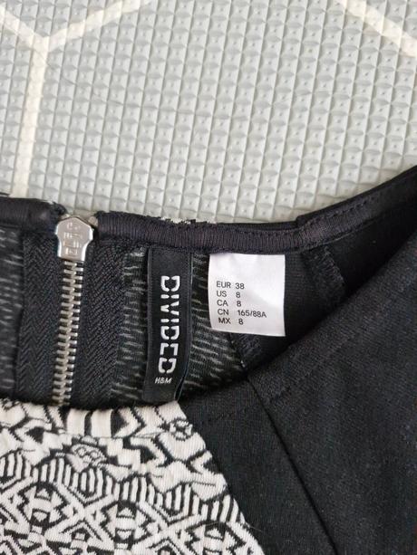 Vzorované puzdrové šaty h&m, h&m,m