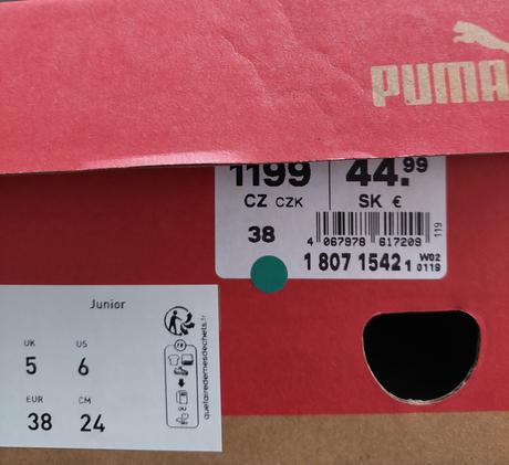 Nové puma tenisky, puma,38