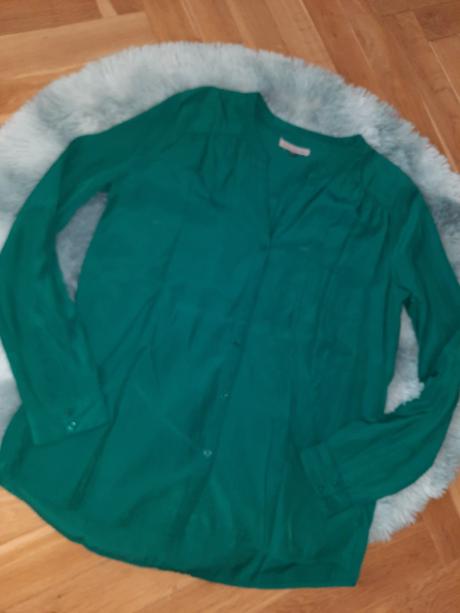 Krásna šmaragdovozelená blúzka, bershka,m