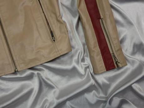 Luxusná kožená bunda, s