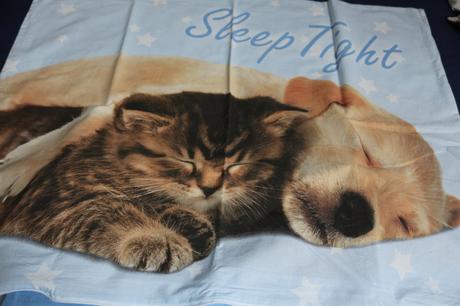 Obliečky psíček a mačiatko, šírka (cm): 135,dĺžka (cm): 190