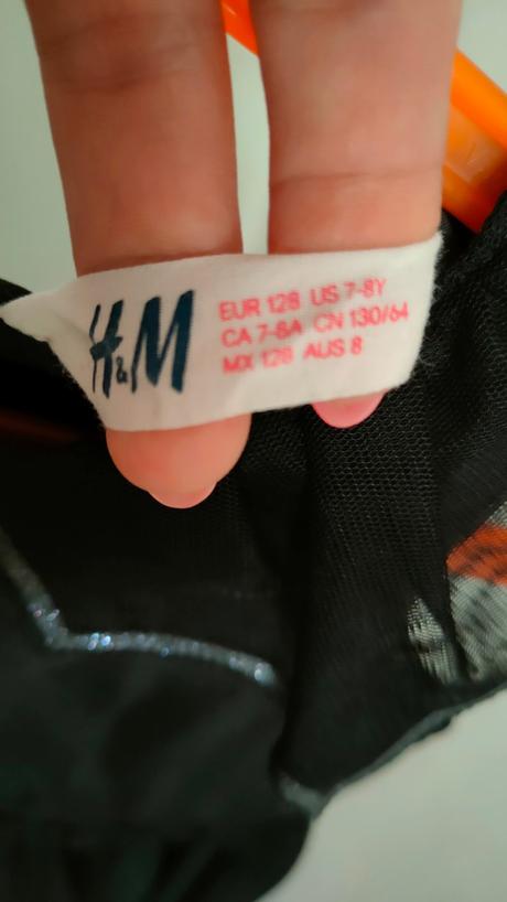 Halloween šaty h&m 128, 