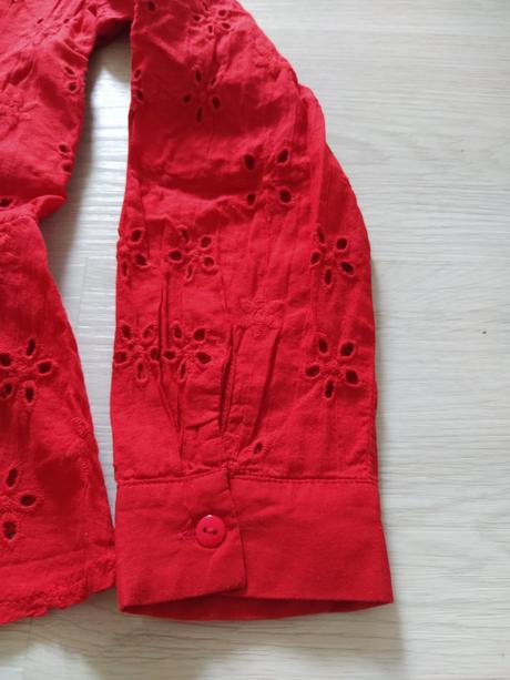 Červená blúzka z madeiry.vel.38, 38