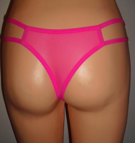 Sexy neonove s maslickami tangaciky, s