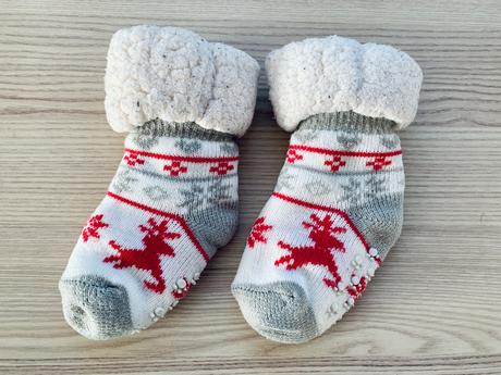 Hrubé ovečkové ponožky 6-12 mes, 74