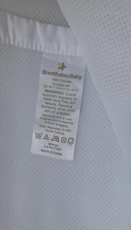 Priedusny mantinel breathable baby, 