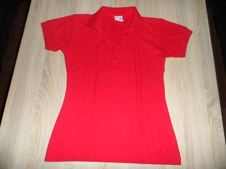 Polokošeľa červená s/m - 5 eur, 1x oblečená, s
