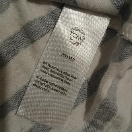 Pásikavé tričko s kamienkami okolo krku, tchibo,46