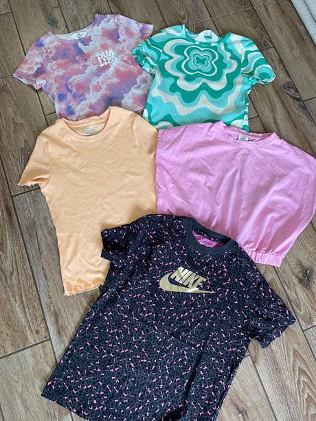 Tričká 5ks, h&m,146