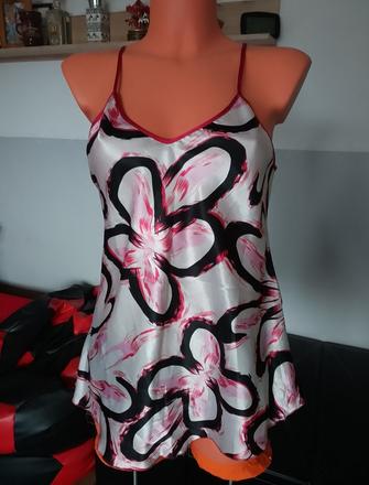 Saténová nočná košeľa v.m, m