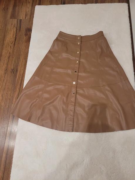 Nádherná koženková sukňa zara m, zara,m