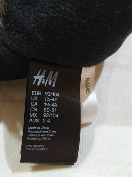 Baranica čierna, h&m,92