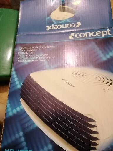 Teplovzdušný ventilátor concept, aeg