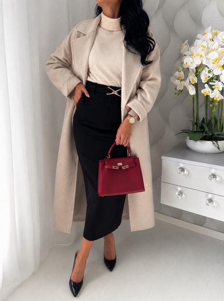 Zara - biznis midi sukňa, zara,xs