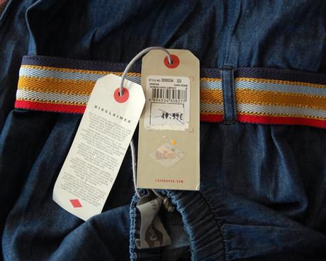 Štýlový letný denimový overal nohavice široký stri, lee cooper,s