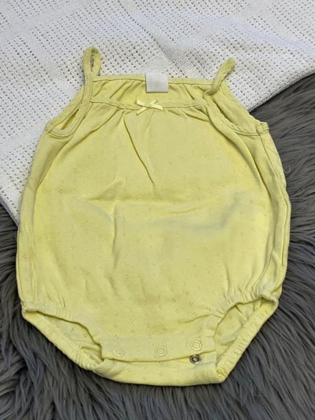 Dievčenské body žlté h&m (74), h&m,74