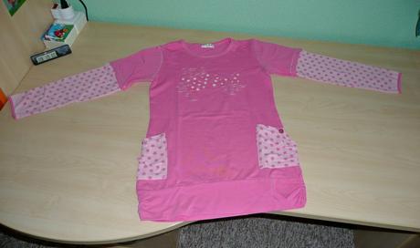 Hrubšia predĺžená mikina, lusa,140