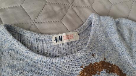 Pulovrík so srdiečkom, h&m,128