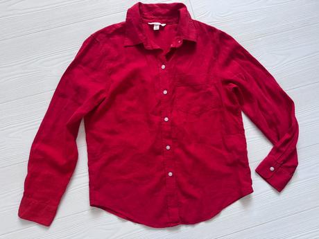 H&m - ľanová košeľa, h&m,s