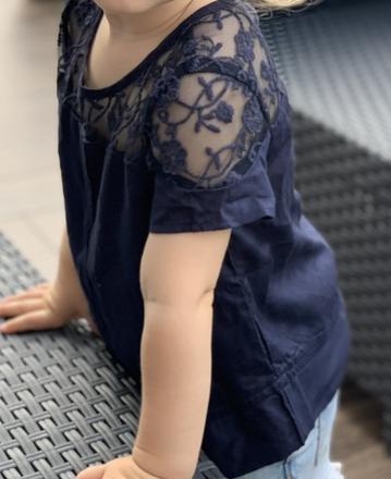 Tričko s čipkou, ovs,92