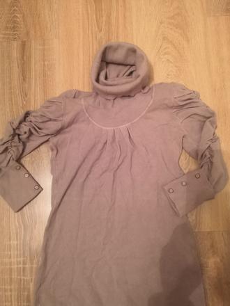 Damske kremove saty svetrikove, l