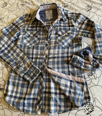 Kvalitná letná káro blúzka - košeľa v. s/m, s