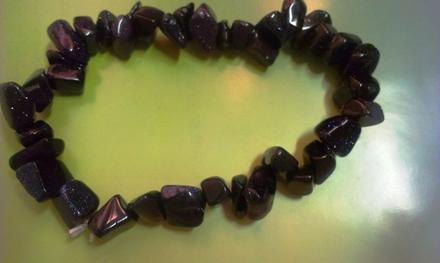 Náramok- slnečný kameň modrý,