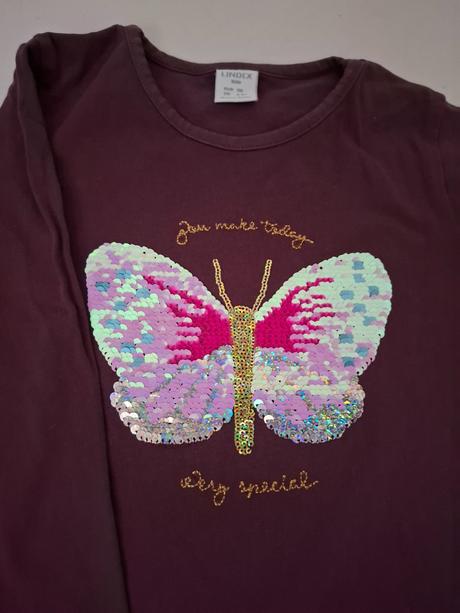 Tričká s obojstrannými flitrami, lindex,110