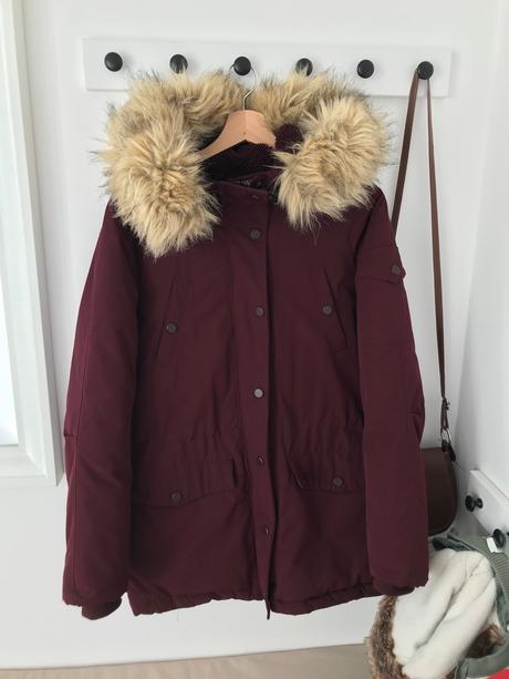 Predám krásnu bundu bordovej farby, terranova,xs