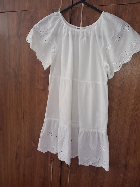 Biele letné šatky 128, 128