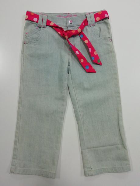 Rifľové 3/4-ťové kraťasy s opaskom, 122