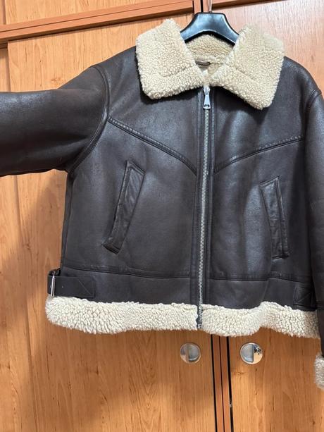 Pilotná bunda z brusenej "kože", next,48