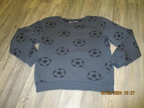 Mikina s futbalovými loptami, h&m,134