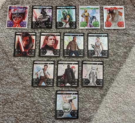 Holografické kartičky star wars - aktuálne čísla, 