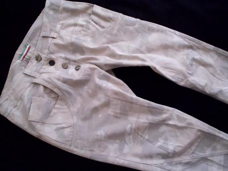 Béžovo sivý vzor elastan, m