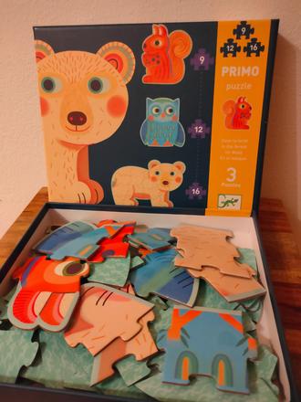 Puzzle djeco - 3 veľké zvieratká,