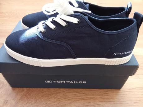 Nízke tenisky tom tailor tmavomodré, tom tailor,40