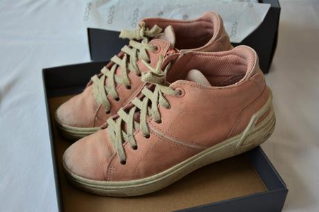 Vysoké kožené tenisky ecco, ecco,33