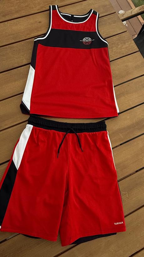 Basketbalový obojstranný dres 130-152cm, tarmak,146