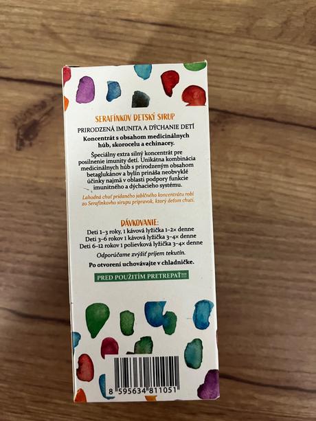 Detsky sirup na podporu imunity serafinko, 
