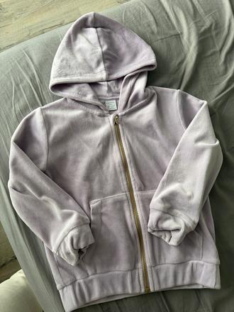 Velúrova mikinka s trblietavym konikom, lindex,110