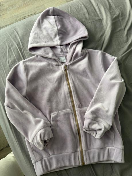 Velúrova mikinka s trblietavym konikom, lindex,110