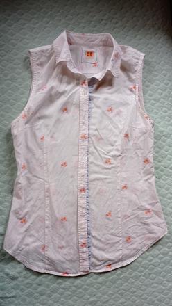 Blúzka vyšívané kvety, s