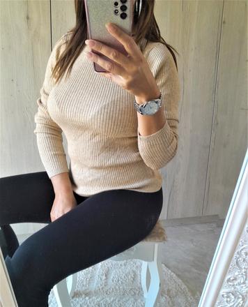 Rebrovaný teplý sveter-m, takko,m