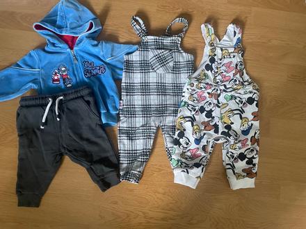 Mix oblečenia velkost 74, 68–80