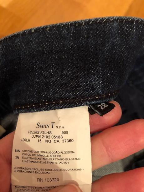 Elastické slim jeans emporio armani vel.28, armani,m