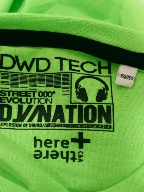 Zelené tričko s motívom, dwd tech, 158-164, 164