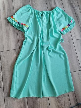 Tyrkysové šaty - l/xl, l